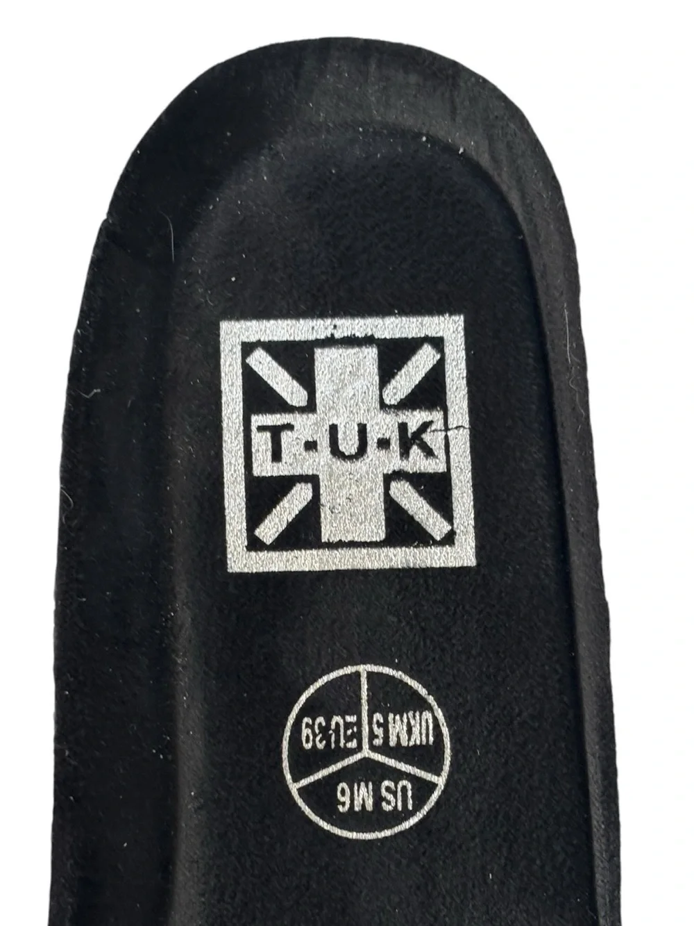 T.U.K. White Leather Viva Mondo Creeper | size 8W